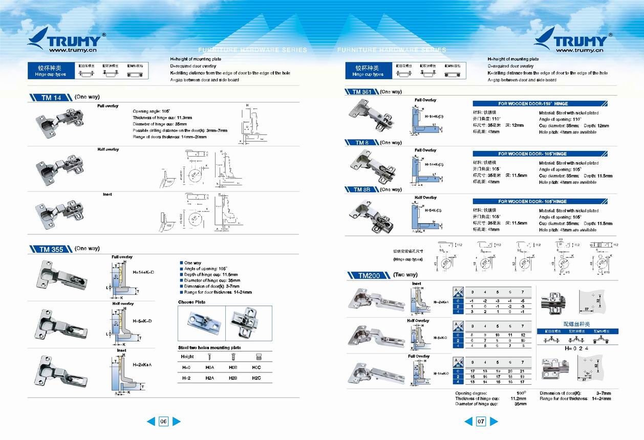 kitchen hinges TM6-7 [kitchen hinges ]