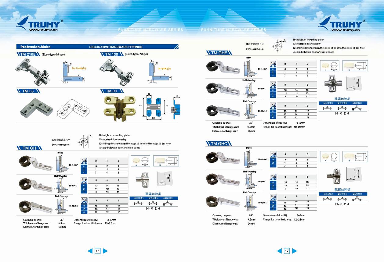 kitchen hinges TM16-17 [kitchen hinges ]